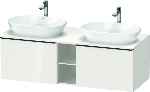 Dulap baza Duravit D-Neo cu 2 sertare pentru lavoar 140cm White High Gloss Decor