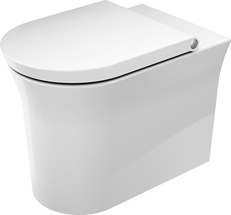 Vas wc Duravit White Tulip Rimless back-to-wall 37x58cm pentru rezervor ingropat alb