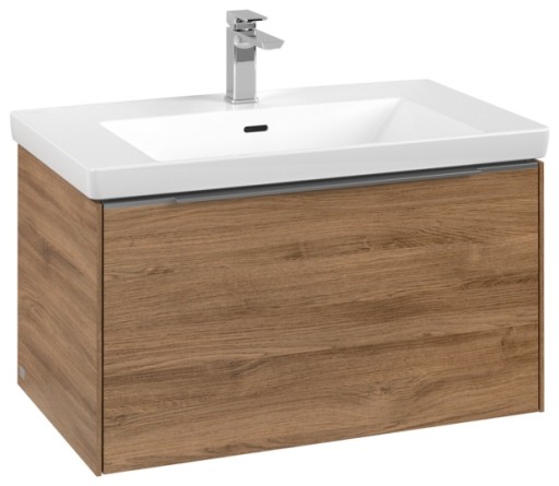 Dulap baza suspendat Villeroy & Boch Subway 3.0 cu iluminare 78x44x46cm Oak Kansas