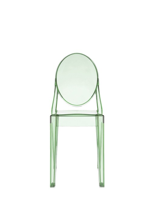 Set 2 scaune Kartell Victoria Ghost design Philippe Starck verde transparent