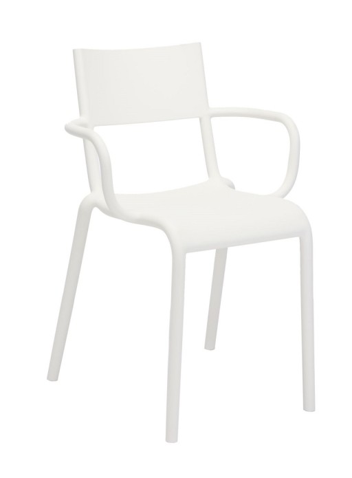 Set 2 scaune Kartell Generic A design Philippe Starck alb