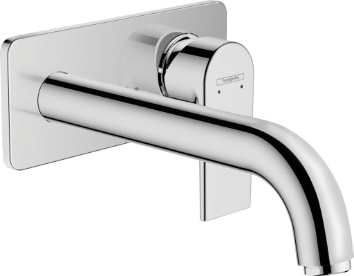 Baterie lavoar Hansgrohe Vernis Shape cu pipa 205mm montaj incastrat necesita corp ingropat crom