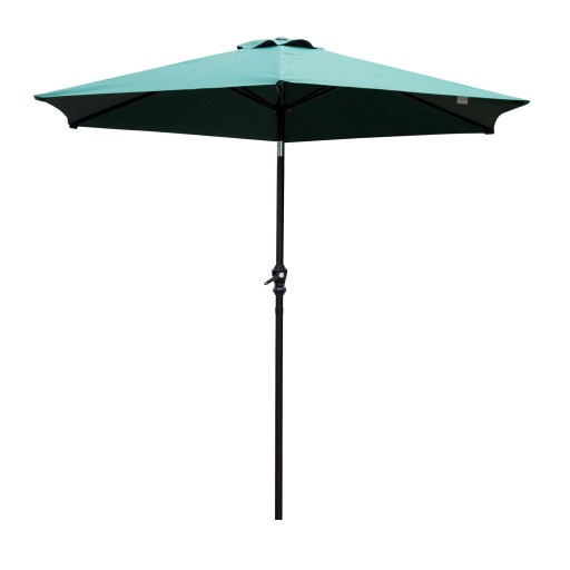 Outsunny Umbrelă Reclinabilă pentru Plajă și Grădină, Aluminiu și Poliester, Φ2.7×2.35m, Verde Închis | Aosom Romania