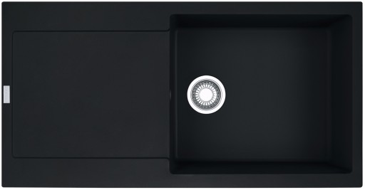 Chiuveta bucatarie Franke Maris MRG 611-L reversibila 970x500mm tehnologie Sanitized fragranite Matte Black