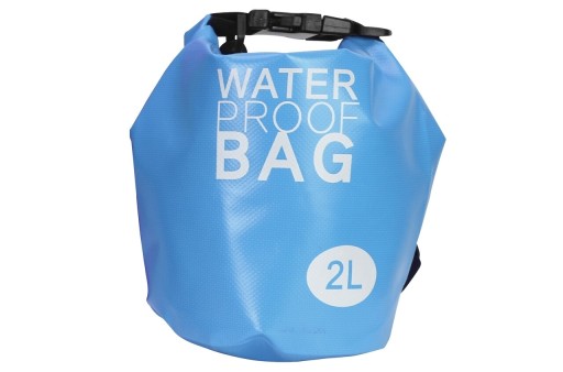 Geanta de plaja impermeabila si plutitoare 2 L, Waterproof Floating, polivinil, albastru