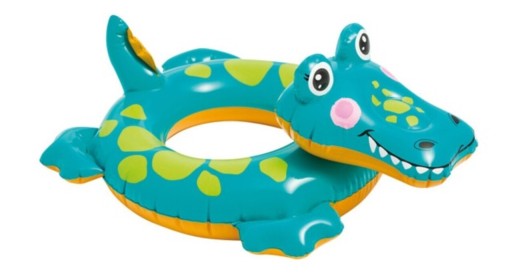 Colac de plaja Crocodile, 71x56 cm, polivinil, multicolor