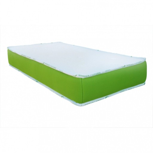 Saltea Green Future NATURE KIDS, husă cu fibre de bambus și structură cu spumă latex, 60 x 120 cm