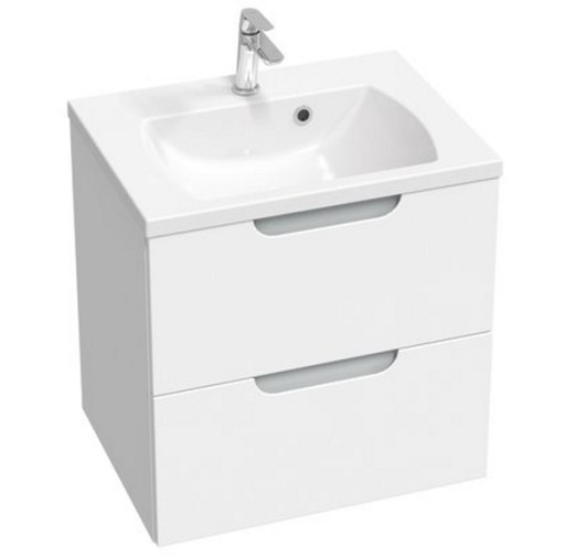 Dulap baza pentru lavoar Ravak SD Classic II 600 cu 2 sertare 60cm alb-gri