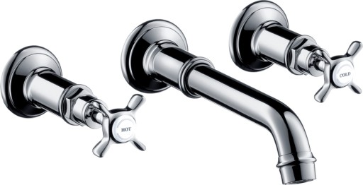 Baterie lavoar Hansgrohe Axor Montreux cu pipa 165-225mm din 3 elemente necesita corp ingropat crom