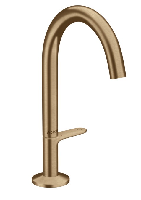 Baterie lavoar Hansgrohe Axor One Select 170 ventil push-open bronz periat