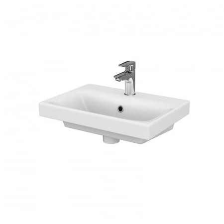 Lavoar baie pentru mobilier alb 50 cm Cersanit Moduo