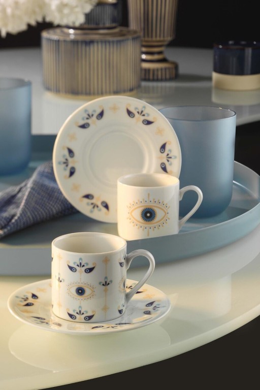 Set de cafea Kutahya Porselen, RU04KT42011492, 4 piese, portelan