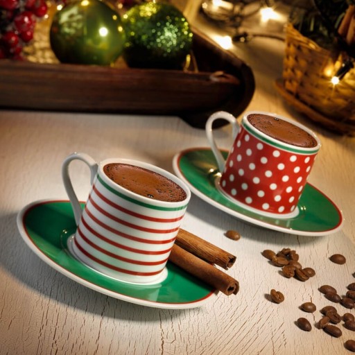 Set de cafea Kutahya Porselen, RU04KT47010125, 4 piese, portelan