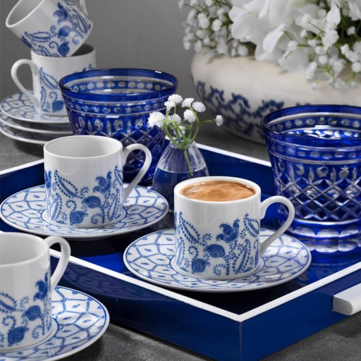 Set de cafea Kutahya Porselen, RU12KT4309740, 12 piese, portelan