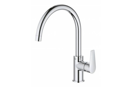 Baterie bucatarie Grohe Startedge, pipa pivotanta, crom, furtune flexibile-30529001