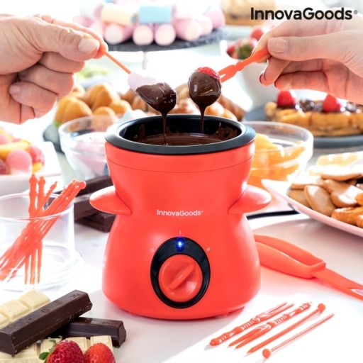 Aparat pentru fondue de ciocolata cu accesorii, Fonlat InnovaGoods, 25W, 300 ml