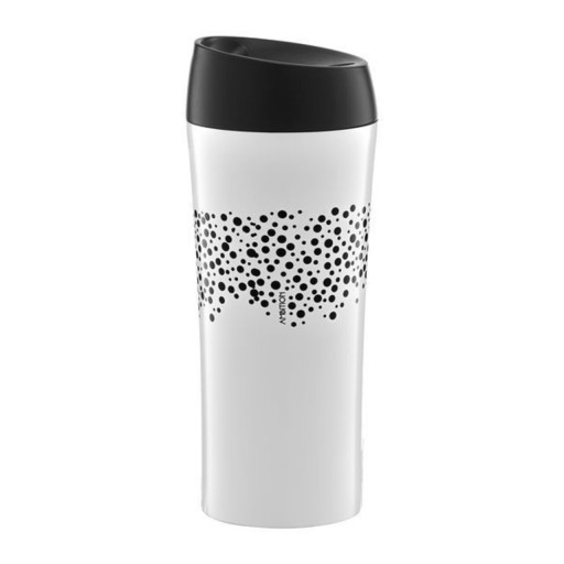 Cana termos Glamour Dots, Ambition, 400 ml, inox, negru