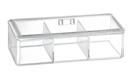 Cutie pentru cosmetice Beauty, Jotta, 23x9x7 cm, plastic, transparent