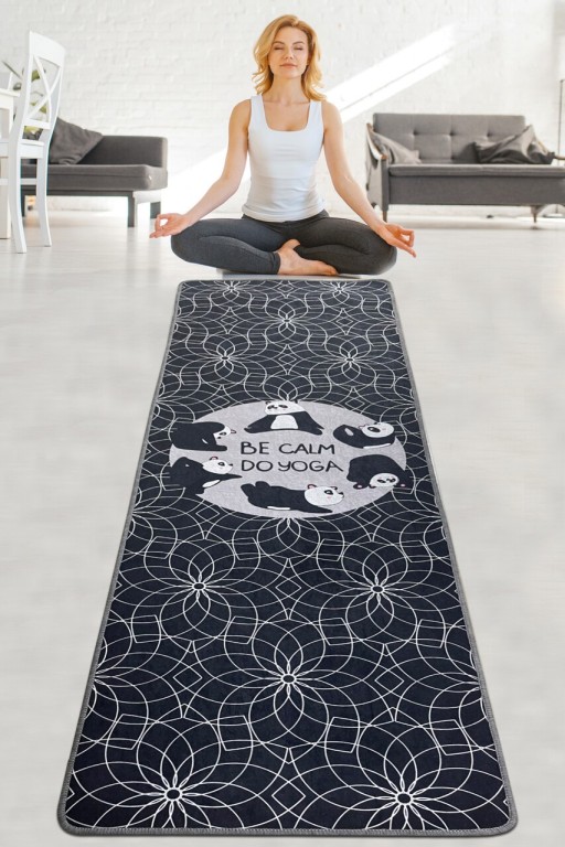 Saltea fitness/yoga/pilates Be Calm Djt, Chilai, 60x200 cm, poliester, multicolor