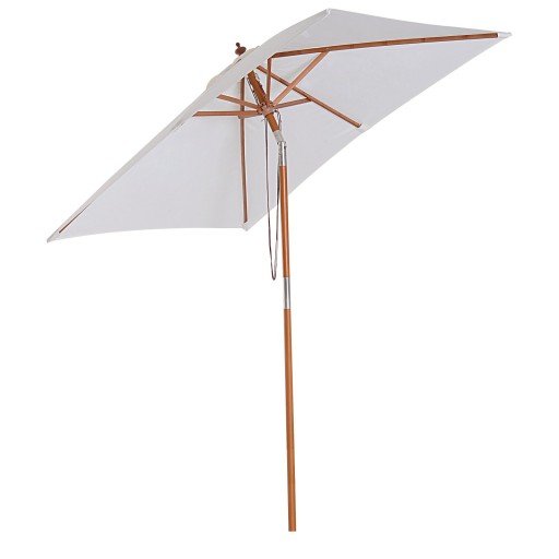 Outsunny Umbrelă de Grădină cu Mecanism de Înclinare, Design Clasic, 2x1.5m, Bej | Aosom Romania