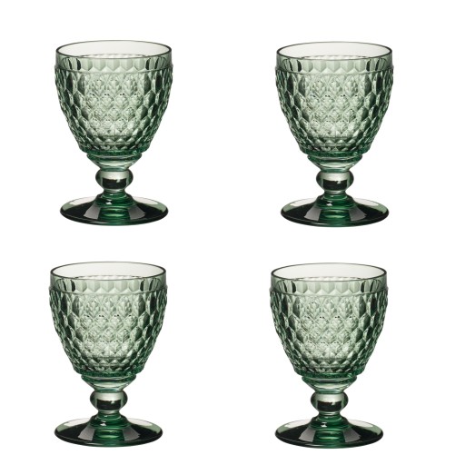 Set 4 pahare vin alb Villeroy & Boch Boston Coloured verde 120mm 0.23 litri