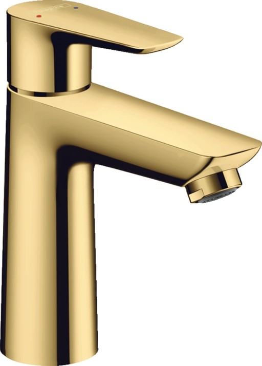 Baterie lavoar Hansgrohe Talis E 110 ventil pop-up gold optic lustruit