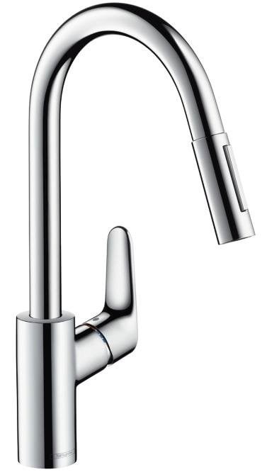 Baterie bucatarie Hansgrohe Focus 240, dus extractibil, crom - 31815000