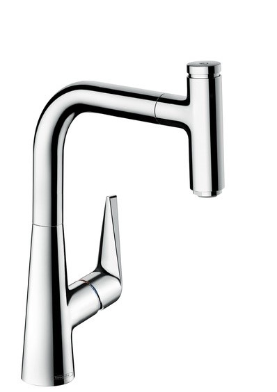 Baterie bucatarie Hansgrohe M5115-H220 ComfortZone 220 dus extractibi crom