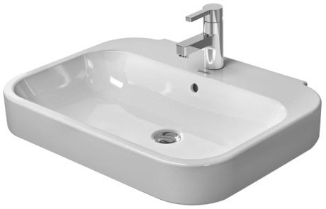 Lavoar Duravit Happy D.2 65x50cm finisat suplimentar alb