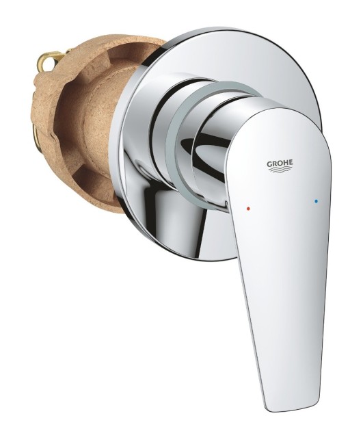 Baterie dus incastrata Grohe BauEdge New,1/2'', monocomanda, crom - 29040001