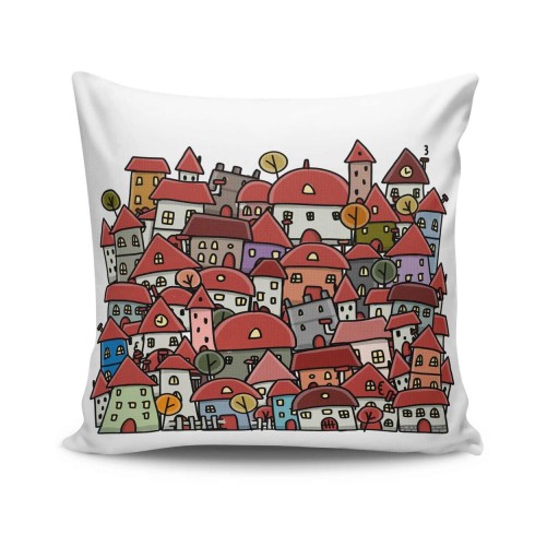 Husa de perna, NKRLNT-071, 43x43 cm, 50% bumbac / 50% poliester, Multicolor