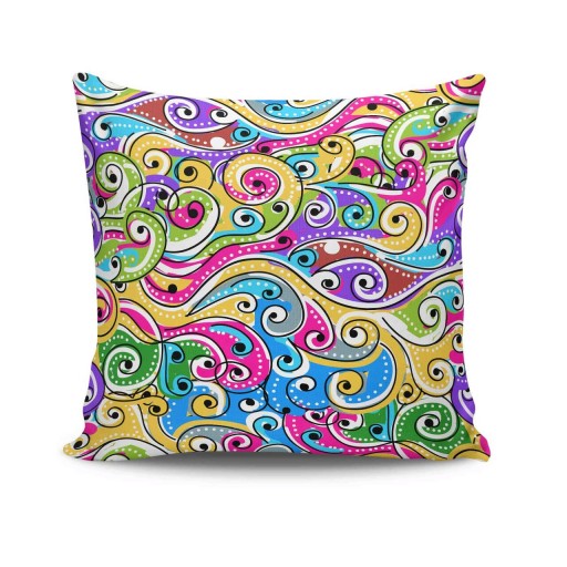 Perna, NKRLNT-008, 43x43 cm, 50% bumbac / 50% poliester, Multicolor