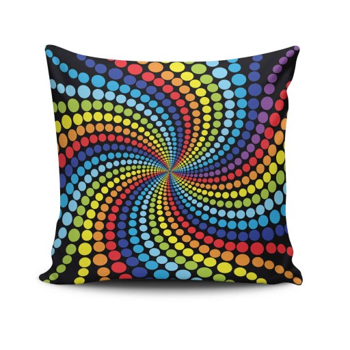 Perna, NKRLNT-124, 43x43 cm, 50% bumbac / 50% poliester, Multicolor