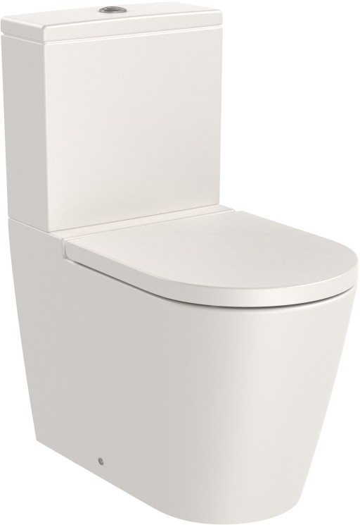 Vas wc Roca Inspira Round Rimless back-to-wall 375x645mm bej