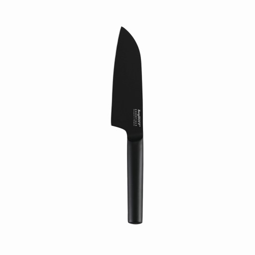 Cutit Santoku BergHOFF, Essentials Kuro, 16 cm, inox, negru