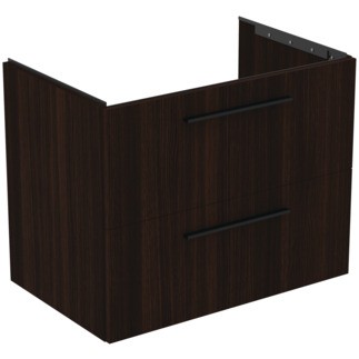 Dulap baza Ideal Standard i.Life B cu 2 sertare 80x50.5x63cm stejar cafea