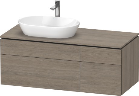 Dulap baza suspendat Duravit L-Cube 122x55cm stejar terra