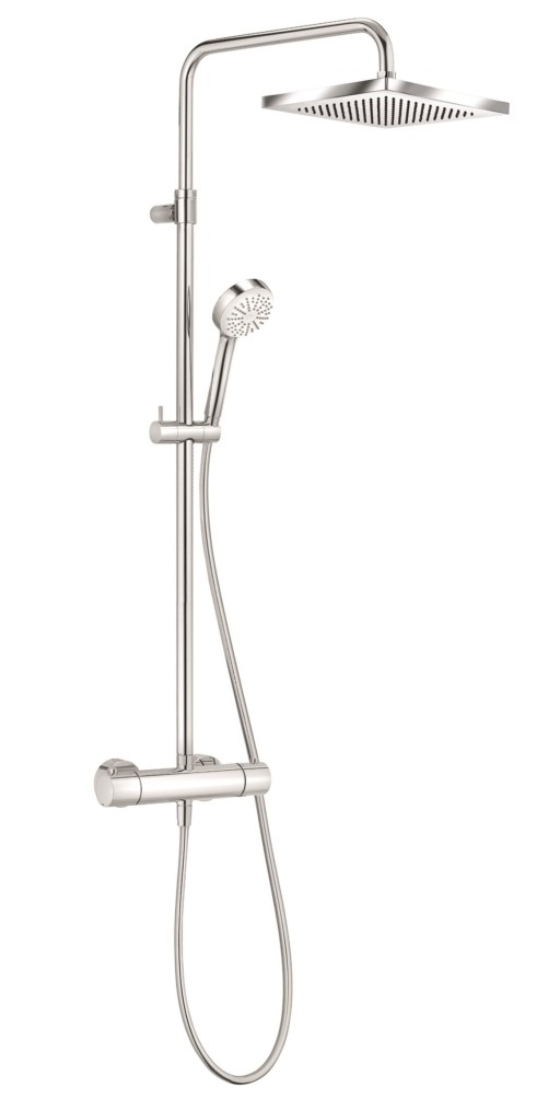 Coloana de dus Kludi Logo 1S Dual Shower cu baterie de dus termostatata