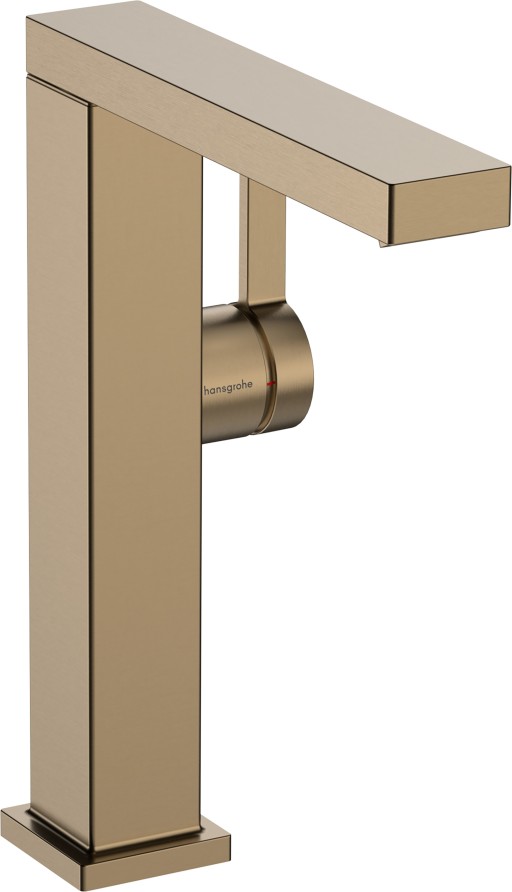 Baterie lavoar Hansgrohe Tecturis E 210 Fine pipa pivotanta CoolStart ventil click-clack bronz periat