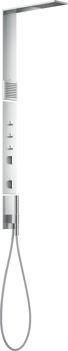 Panel de dus Hansgrohe Axor ShowerComposition 110/220 cu baterie termostatata necesita corp ingropat crom