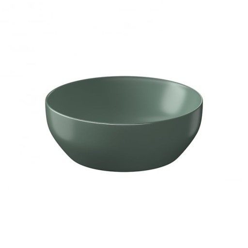 Lavoar pe blat verde mat 40 cm, rotund, Cersanit Larga