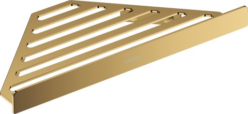 Etajera de colt Hansgrohe AddStoris gold optic lustruit