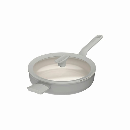 Tigaie cu capac sautepan BergHOFF, Leo Balance Moonmist, Ø26 cm, 2.9 L, aluminiu reciclat, strat antiaderent