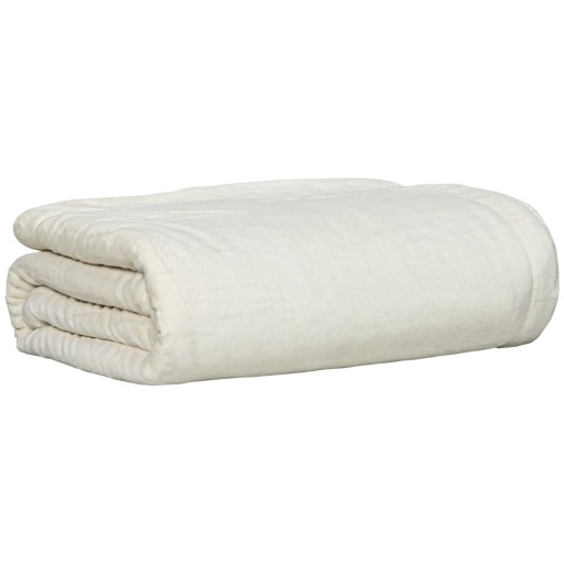 HOMCOM Patura din Fleece Sherpa pentru Canapele, Patura Dubla Reversibila si Calduroasa si Pufoasa, Dimensiune Dubla, 203x152cm, Crem | Aosom Romania