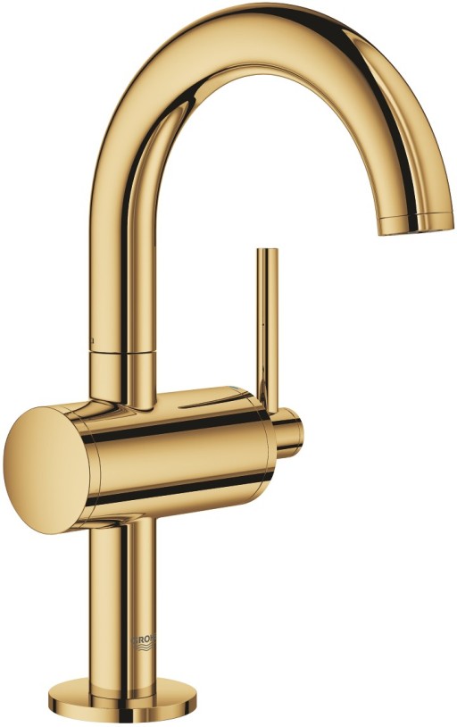 Baterie lavoar Grohe Atrio M ventil click-clack cool sunrise