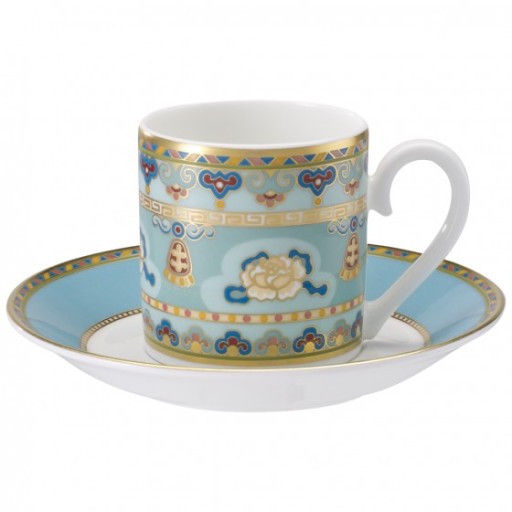 Ceasca si farfuriuta espresso Villeroy & Boch Samarkand Aquamarin