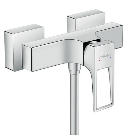 Baterie dus Hansgrohe Metropol cu levier decupat