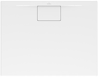 Cadita de dus rectangulara Villeroy & Boch Architectura MetalRim 120x90cm alb mat