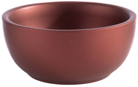 Bol inox cu pereti dubli Paderno Ethnic Cuisine d9.5cm h 4.2cm maro