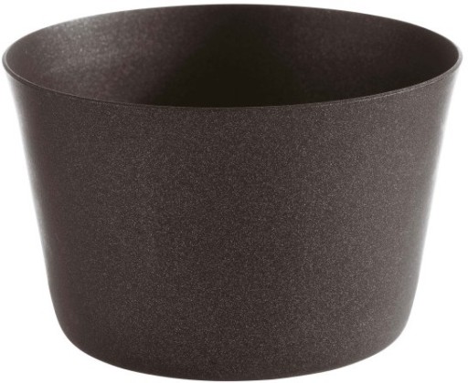 Bol inox cu pereti dubli Paderno Ethnic Cuisine d8.5cm h 5.5cm negru